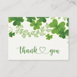 Irish Shamrock Business - Hartelijk dank voor uw v Contactkaartje