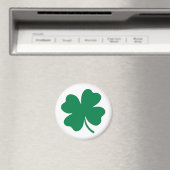 Irish Shamrock Clover Magnet - Bright Green Design Magneet (Insitu (Vaatwasser))
