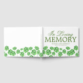 Irish Shamrock Clover Memorial Funeral Gastenboek (Volledig)