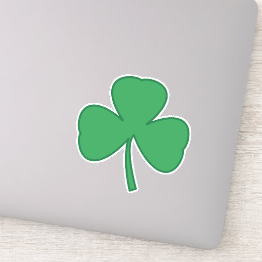 Irish Shamrock Clover Sticker (Detail)