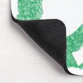 Irish Shamrock custom mousepad Muismat (Hoek)