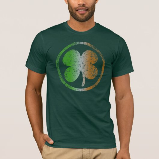 Irish Shamrock Fade T-shirt (Voorkant)