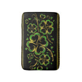 Irish Shamrock Four-leaf Lucky Clover Badmat (Voorkant Verticaal)