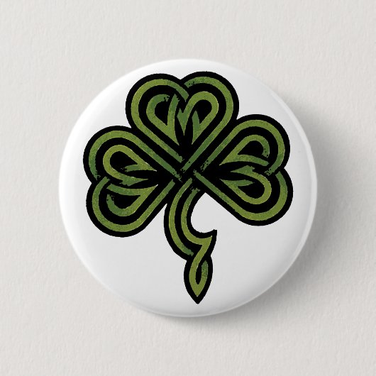 Irish Shamrock Gift Ronde Button 5,7 Cm (Voorkant)