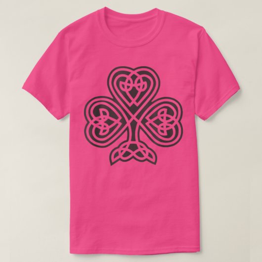 Irish Shamrock Green Clover Celtic Knot St Patrick T-shirt (Design voorkant)