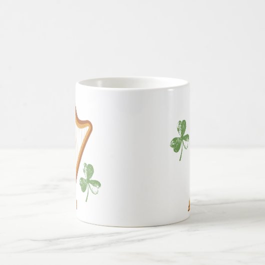 Irish Shamrock Harp Mug (Centre)