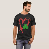 Irish Shamrock Heart St Patricks Day Shamrock Go L T-shirt (Voorkant volledig)