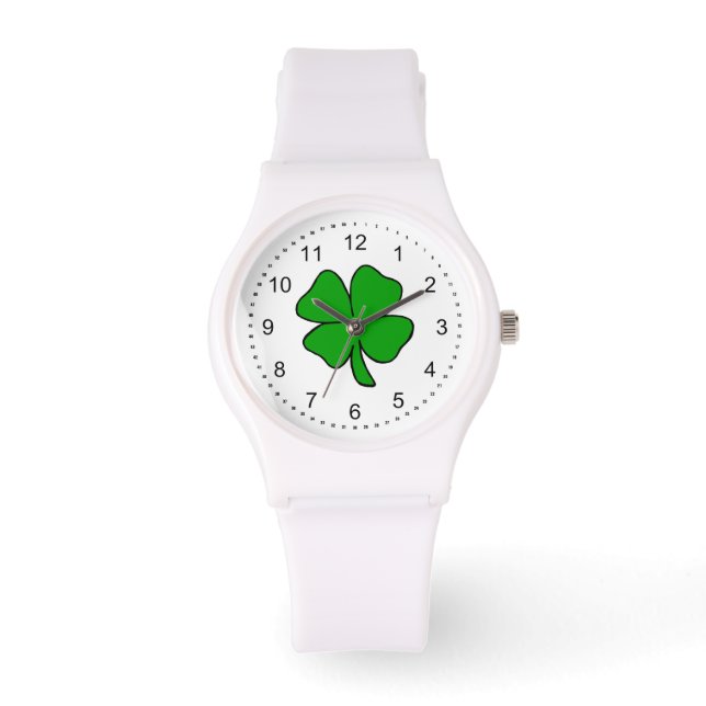 Irish Shamrock Horloge (Voorkant)