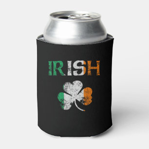 Irish Shamrock Ireland Flag St Patricks Day Vintag Blikjeskoeler