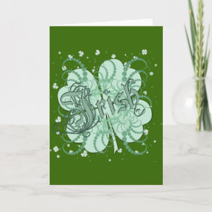 Irish Shamrock Kaart