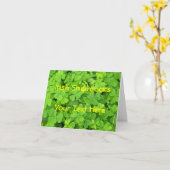 Irish Shamrock Kaart (Gele Bloem)