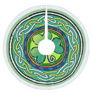 Irish shamrock kerstboom rok