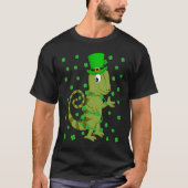 Irish Shamrock Leprechaun Chameleon St Patrick's D T-shirt (Voorkant)