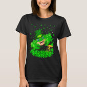Irish Shamrock Leprechaun Crab Fish St Patrick's D T-shirt (Voorkant)