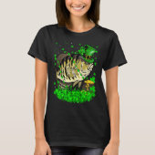 Irish Shamrock Leprechaun Crappie Fish St Patrick' T-shirt (Voorkant)