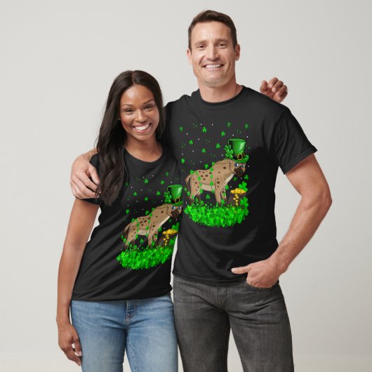 Irish Shamrock Leprechaun Hyena St Patrick's Day T-shirt (Unisex)