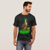 Irish Shamrock Leprechaun Vulture Bird St Patrick' T-shirt (Voorkant volledig)
