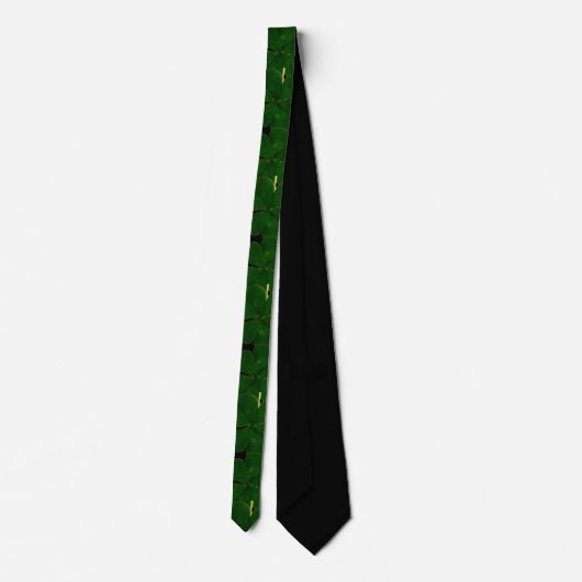 Irish Shamrock Pattern St Patrick's Day Holiday Stropdas (Achterkant)