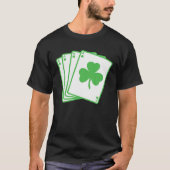Irish Shamrock Plays Funny St. Patrick's D T-shirt (Voorkant)