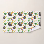 Irish Shamrock Rainbow Print, St. Paddy's Gift Handdoek (Handdoek)