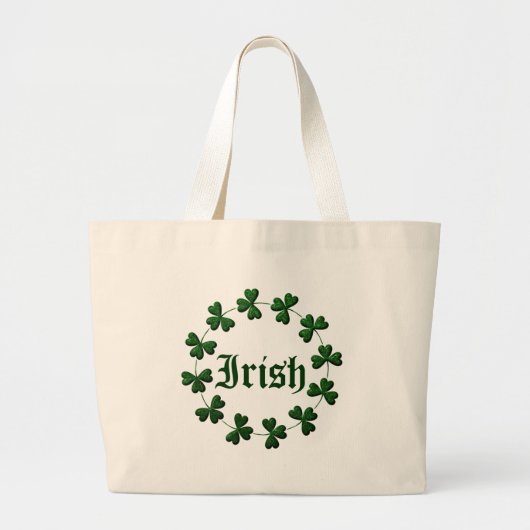 Irish Shamrock Ring Canvas tas (Voorkant)