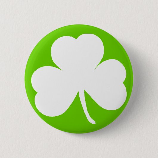 Irish Shamrock Ronde Button 5,7 Cm (Voorkant)