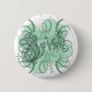 Irish Shamrock Ronde Button 5,7 Cm