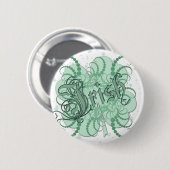 Irish Shamrock Ronde Button 5,7 Cm (Voorkant /achterkant)
