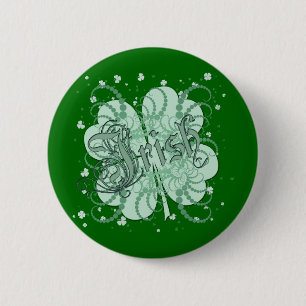 Irish Shamrock Ronde Button 5,7 Cm