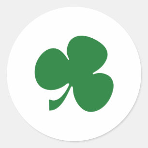 Irish Shamrock Ronde Sticker