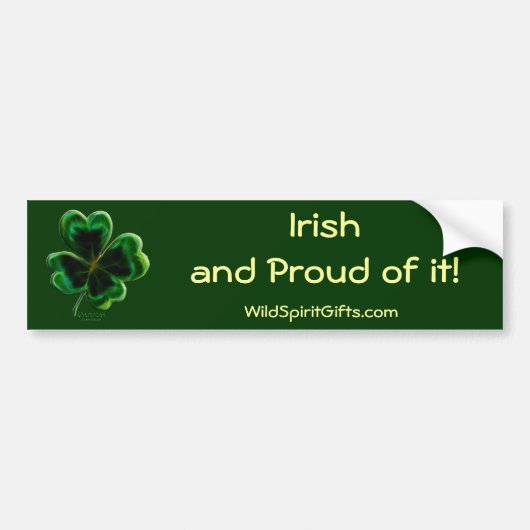 Irish Shamrock Series Bumpersticker (Voorkant)