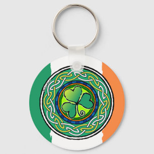 Irish shamrock sleutelhanger