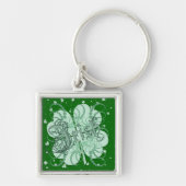 Irish Shamrock Sleutelhanger (Voorkant)
