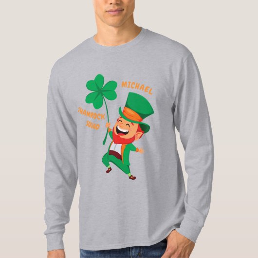 Irish Shamrock Squad Leprechauns T-shirt (Voorkant)