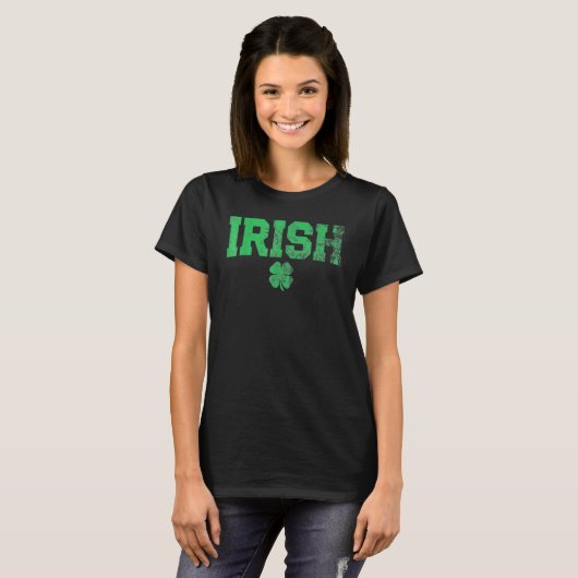 Irish Shamrock St Patrick's Day Clover Saint Paddy T-shirt (Voorkant volledig)