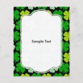 Irish Shamrock St. Patrick's Day Flyer (Achterkant)