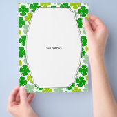 Irish Shamrock St. Patrick's Day Flyer (Hand)
