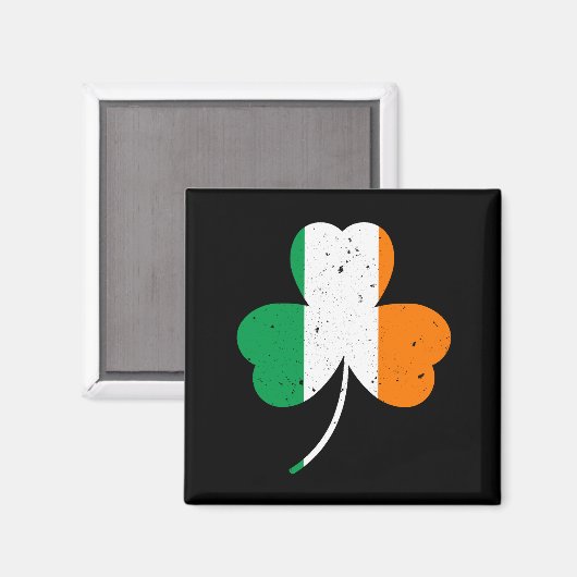 Irish Shamrock St Patrick's Day Magneet (Voorkant / Achterkant)
