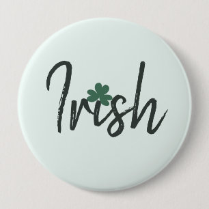 Irish Shamrock St Patricks Day      Ronde Button 4,0 Cm