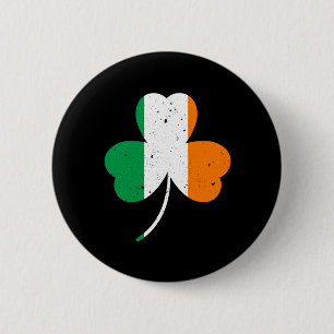 Irish Shamrock St Patrick's Day Ronde Button 5,7 Cm