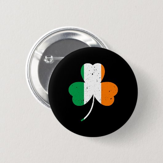 Irish Shamrock St Patrick's Day Ronde Button 5,7 Cm (Voorkant /achterkant)
