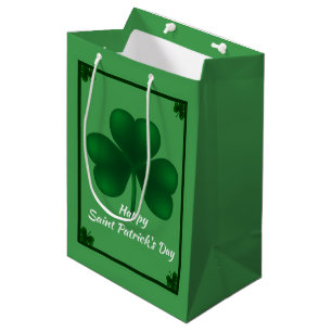 Irish Shamrock St Patricks MGB Medium Cadeauzakje
