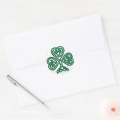 IRISH SHAMROCK SYMBOL RONDE STICKER (Envelop)