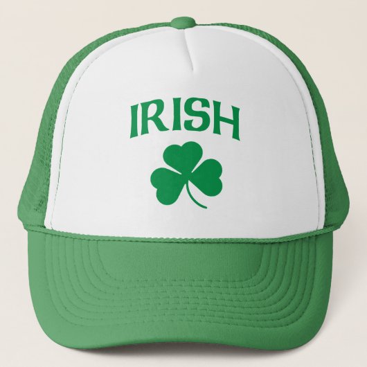 Irish Shamrock t shirt Trucker Pet (Voorkant)