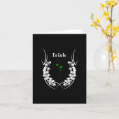 Irish Shamrock Tattoo Kaart (Gele Bloem)