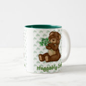 Irish Shamrock Teddy Tweekleurige Koffiemok (Voorkant rechts)