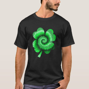 Irish Shamrock Tie Dye Happy St Patrick's Day Go L T-shirt