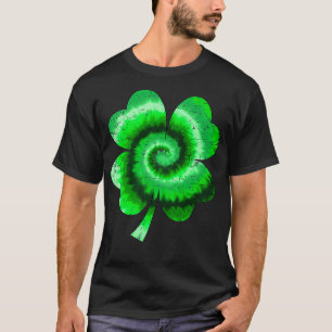Irish Shamrock Tie Dye Happy St Patrick's Day Go L T-shirt