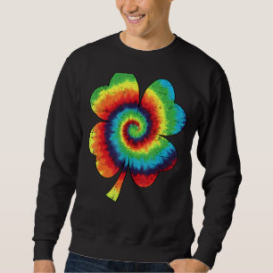 Irish Shamrock Tie Dye Happy St Patrick's Day Go L Trui