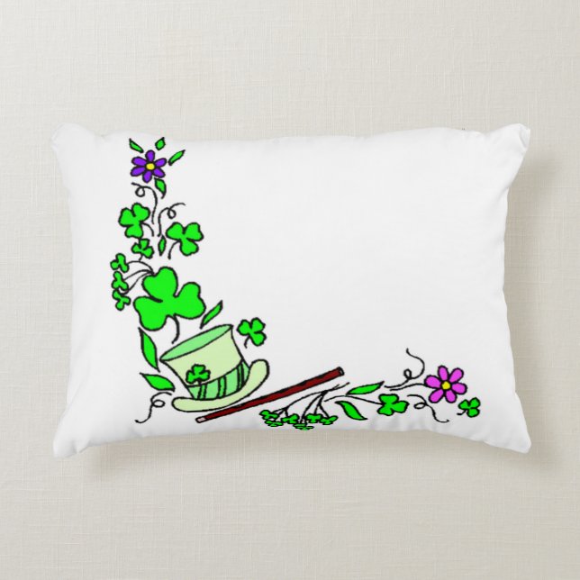 Irish Shamrocks Accent Kussen (Voorkant)